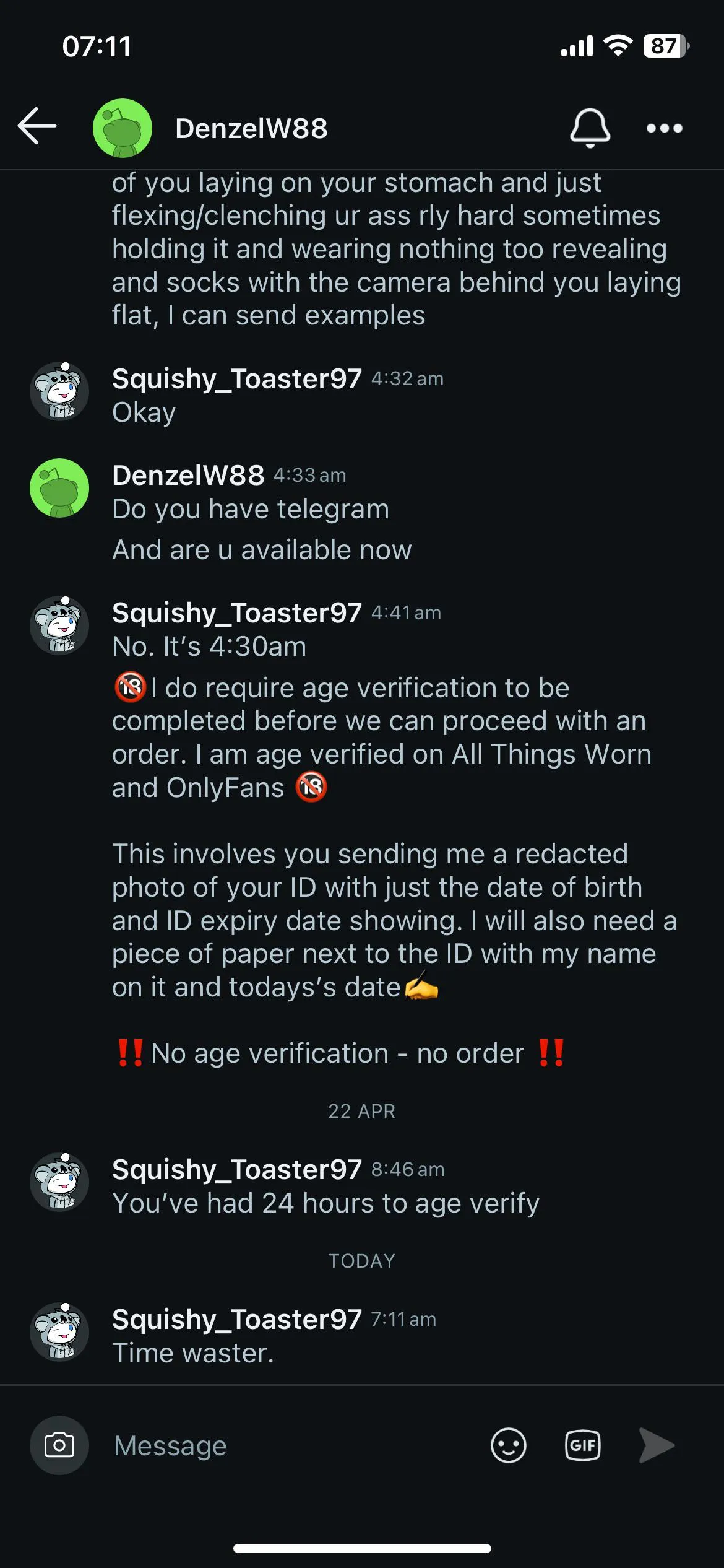 U/DenzelW88 ghosted at age verification