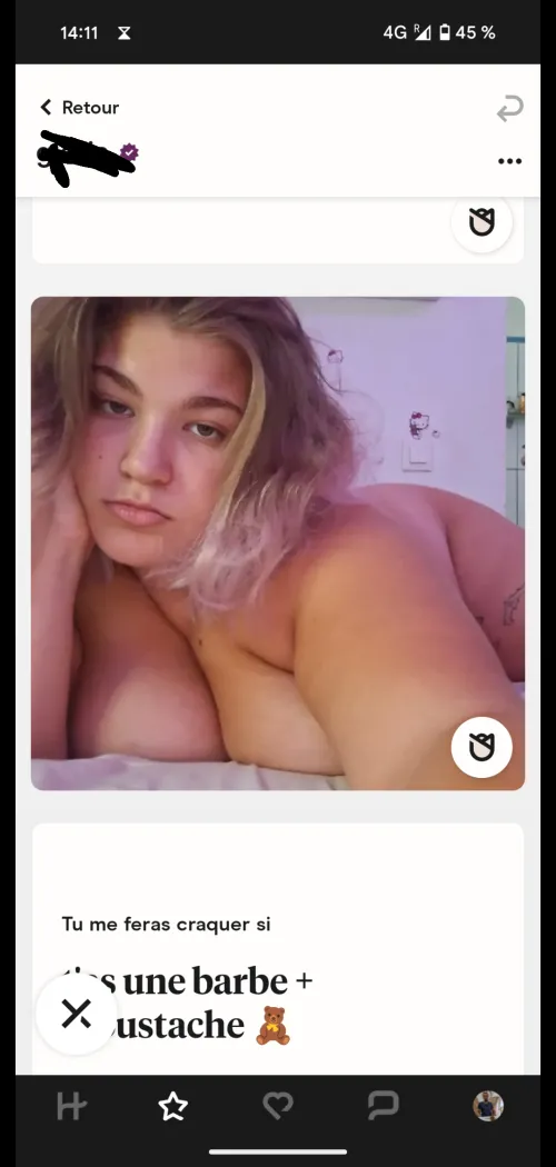 At least she hide nothing