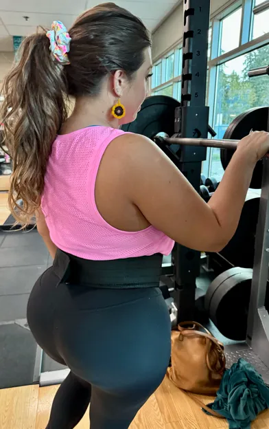 Hungry hungry ass in the gym