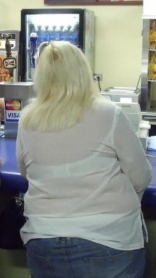 At the concession stand.