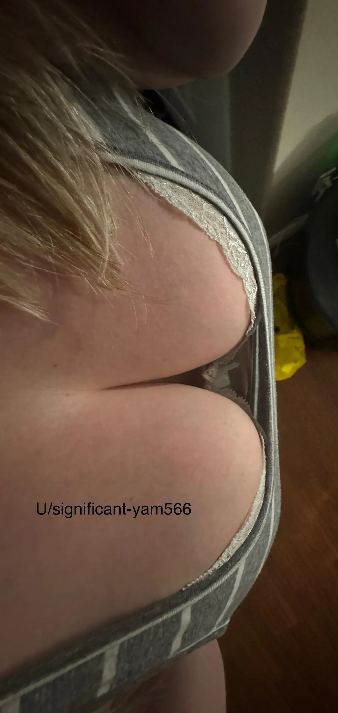 Sneak peek of the wife’s bra