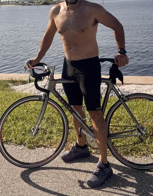 Glowing post ride, pre run