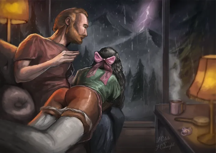 Rainy Day Spanking (OC)
