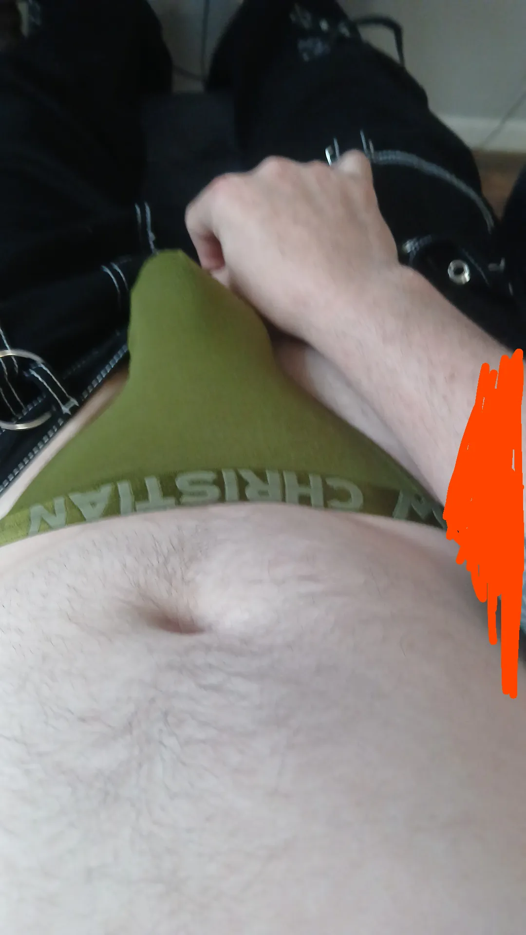 Showing off my new thong