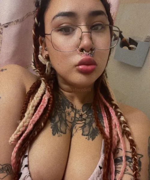 pretty alt princess doll w glasses (blk/yt)