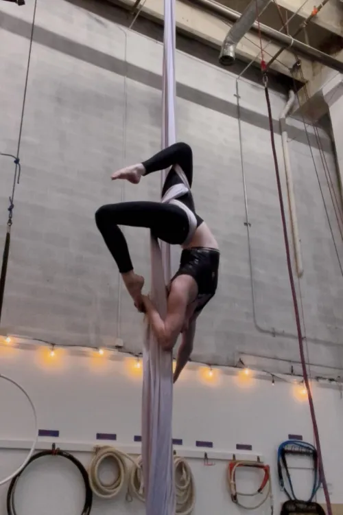 Wonder what sort of trouble I could get up to in this position 😈 (oc)