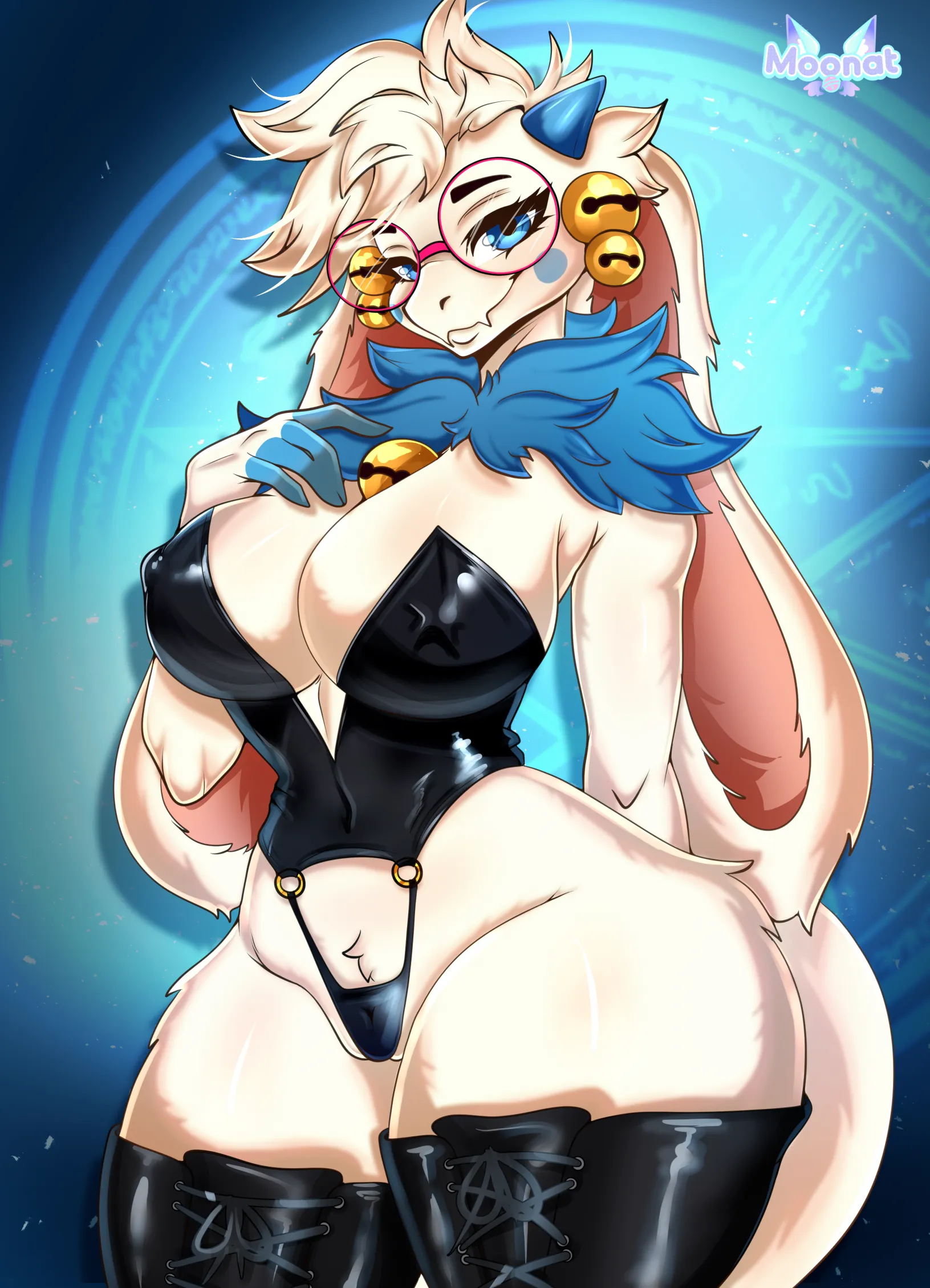 Angela Flux in latex (artist: moonat)