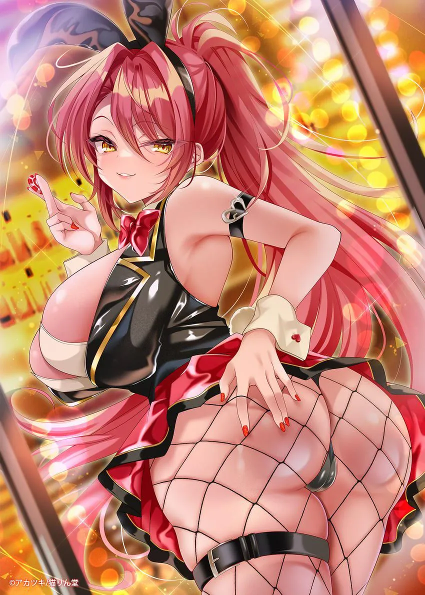 Casino Bunny Redhead Showing Off Her Booty [Original]