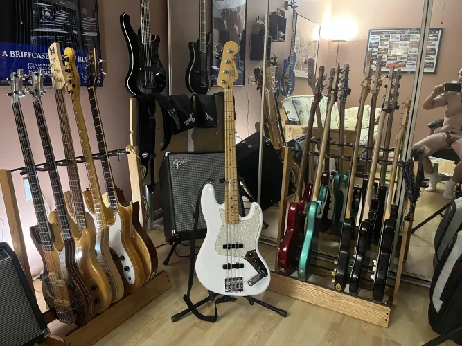 Some of my basses! Just don’t look in the mirror! (mlgw)