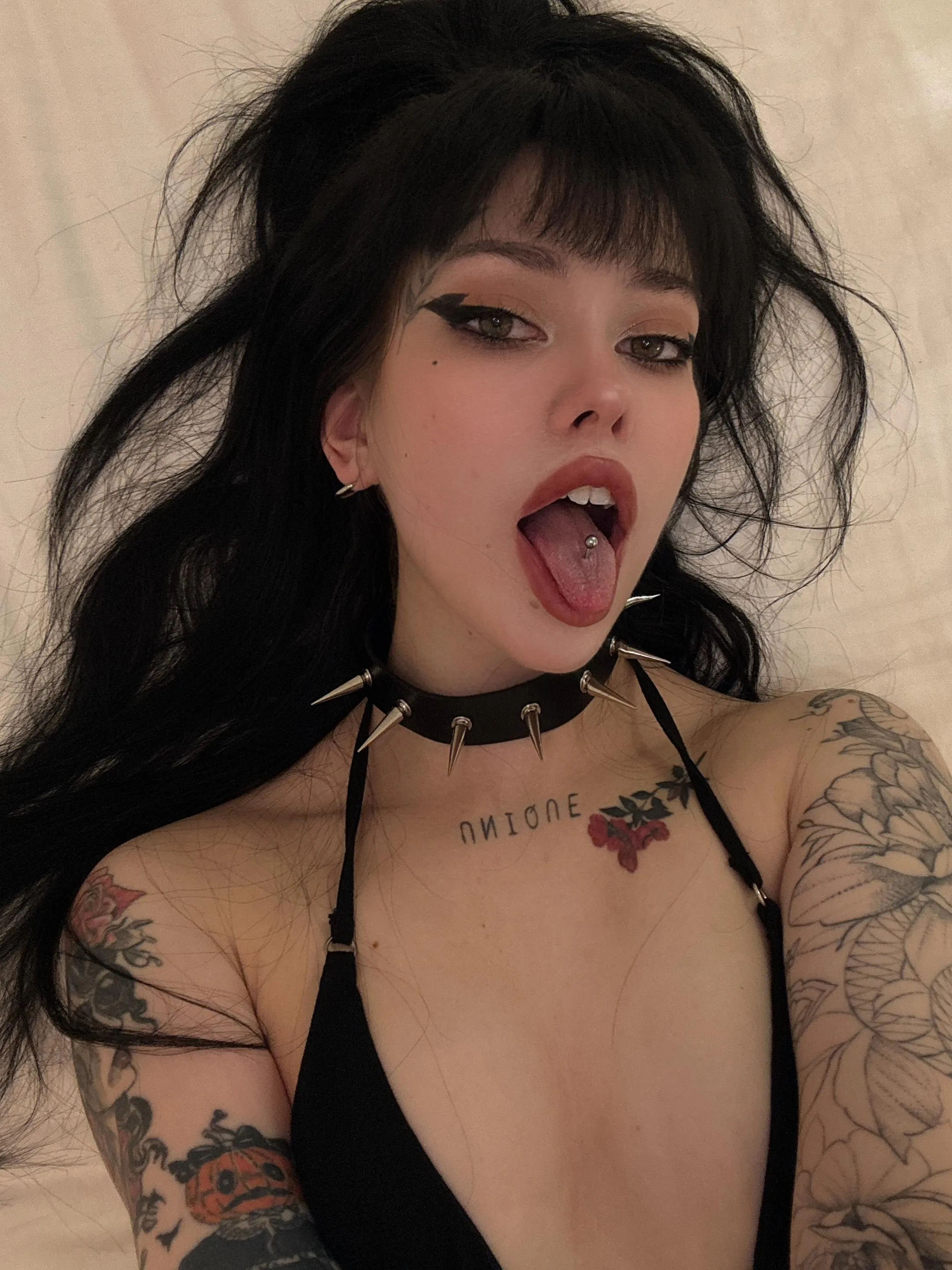 The purpose of my pierced tongue is to empty balls