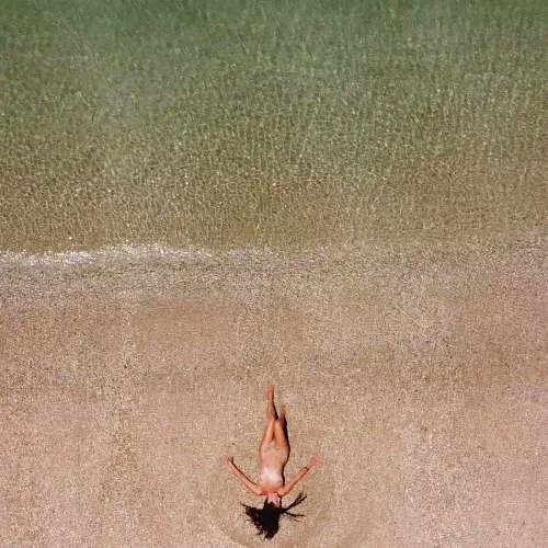 All alone on the beach