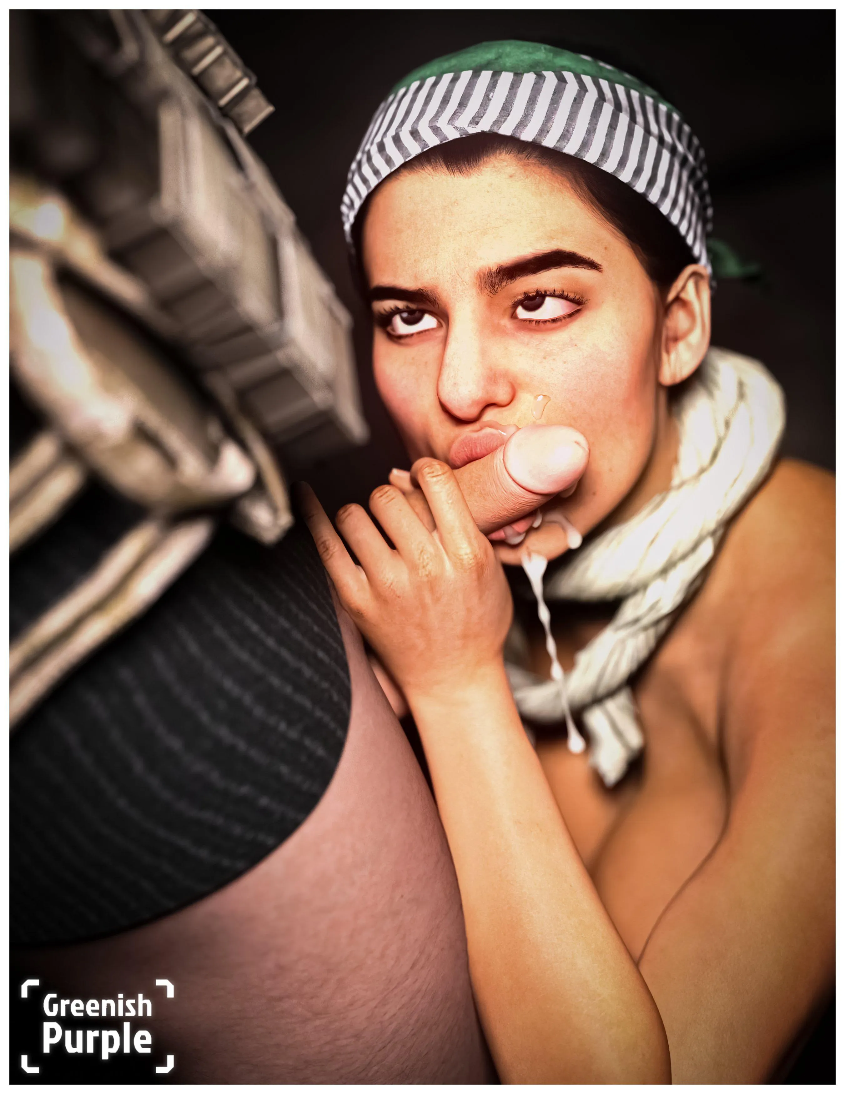 Farah Karim (Greenish Purple)