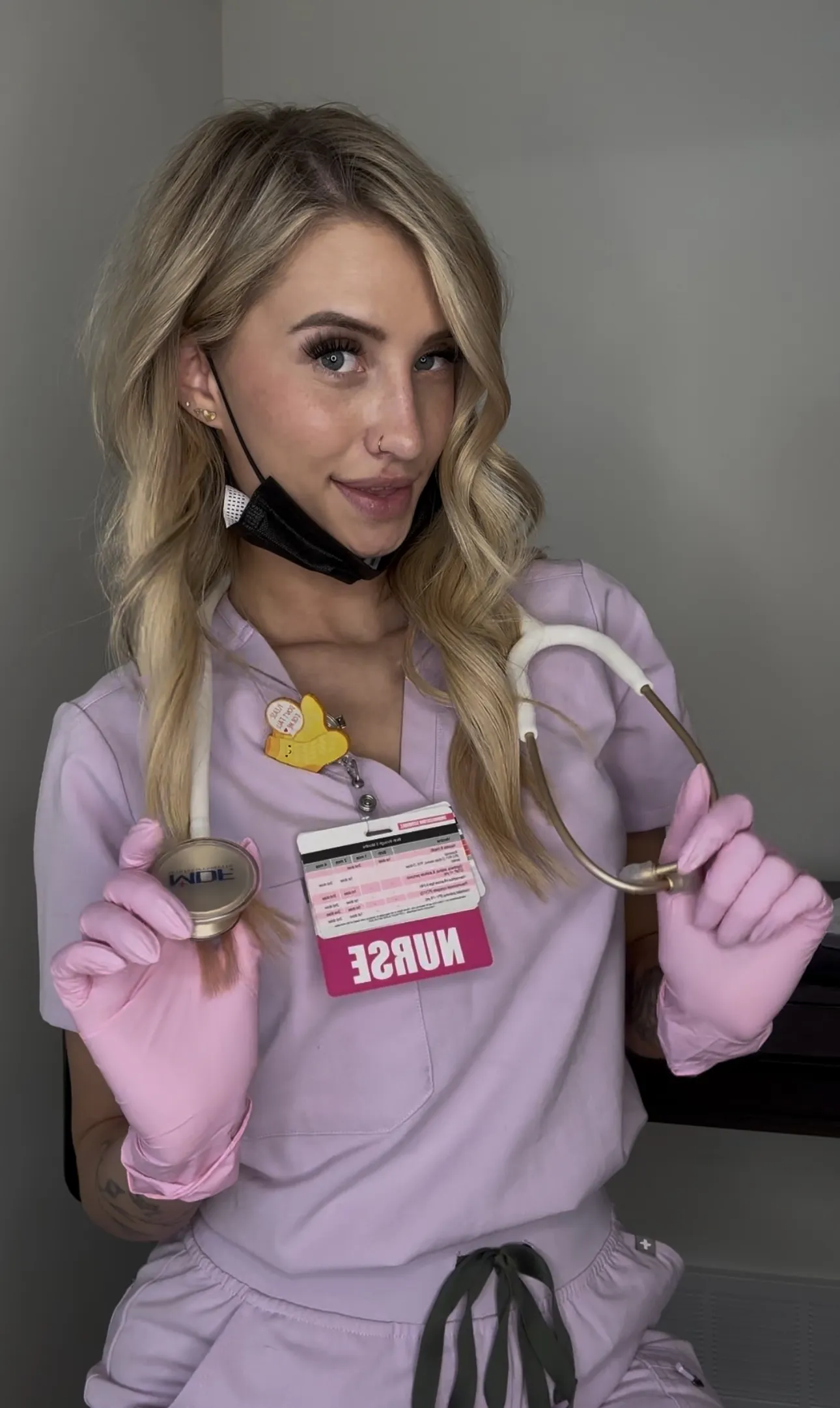 I’ll be the nurse and you can be the doctor 😉