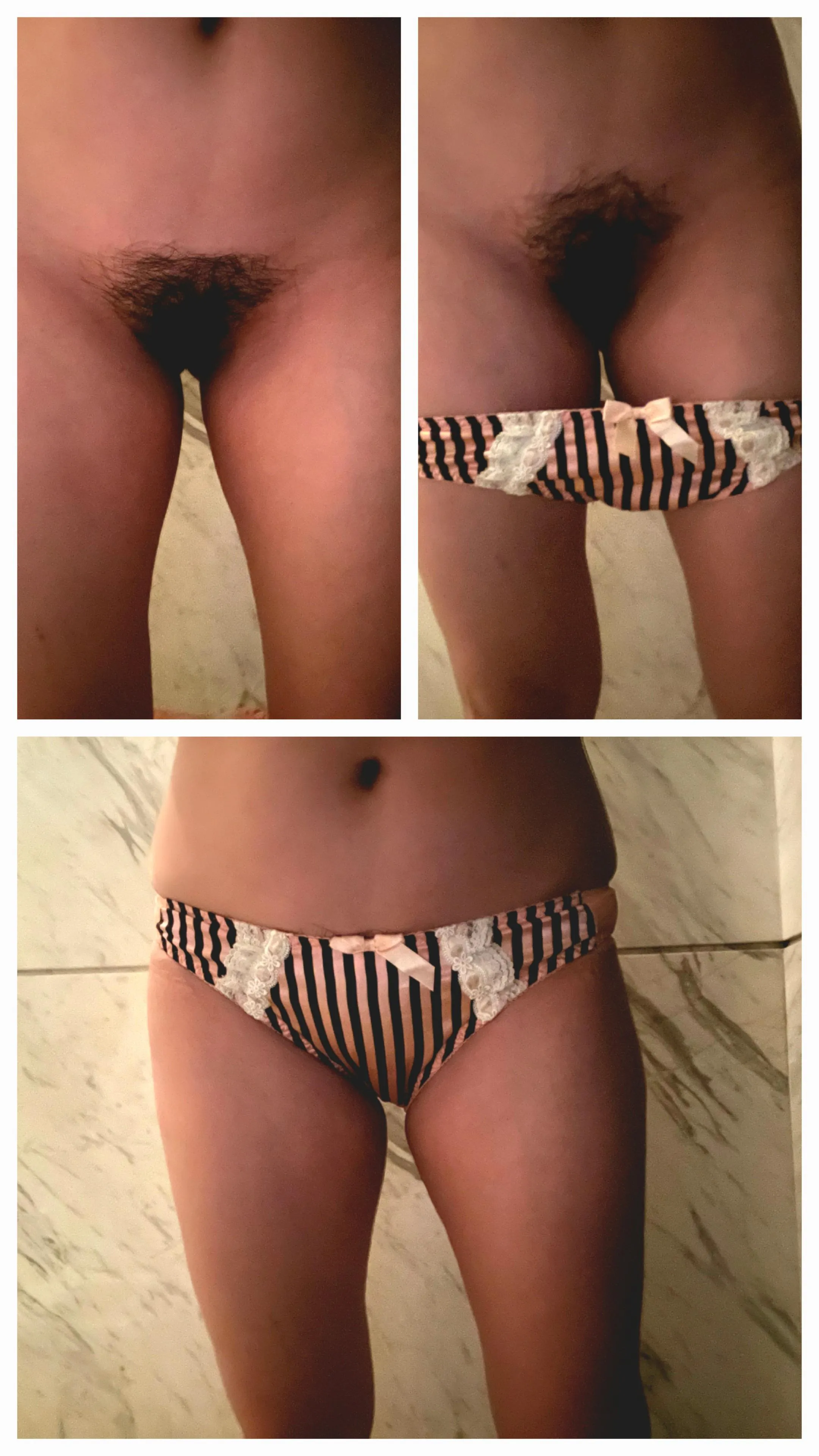 Asian Wife's panties dutifully sent from the Lounge restroom