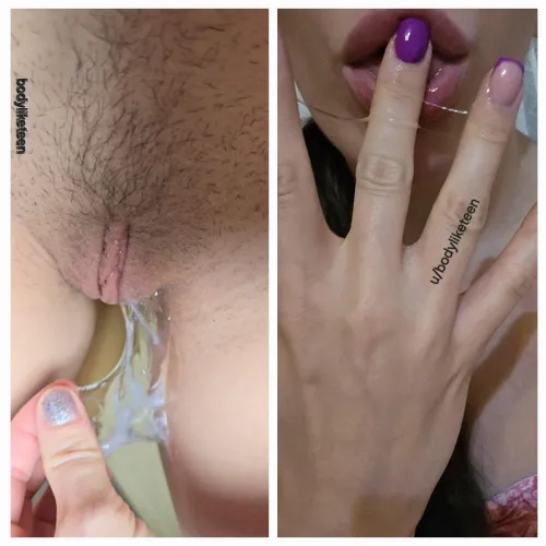 I love eating my sticky grool. Is it hot or disgusting? :)