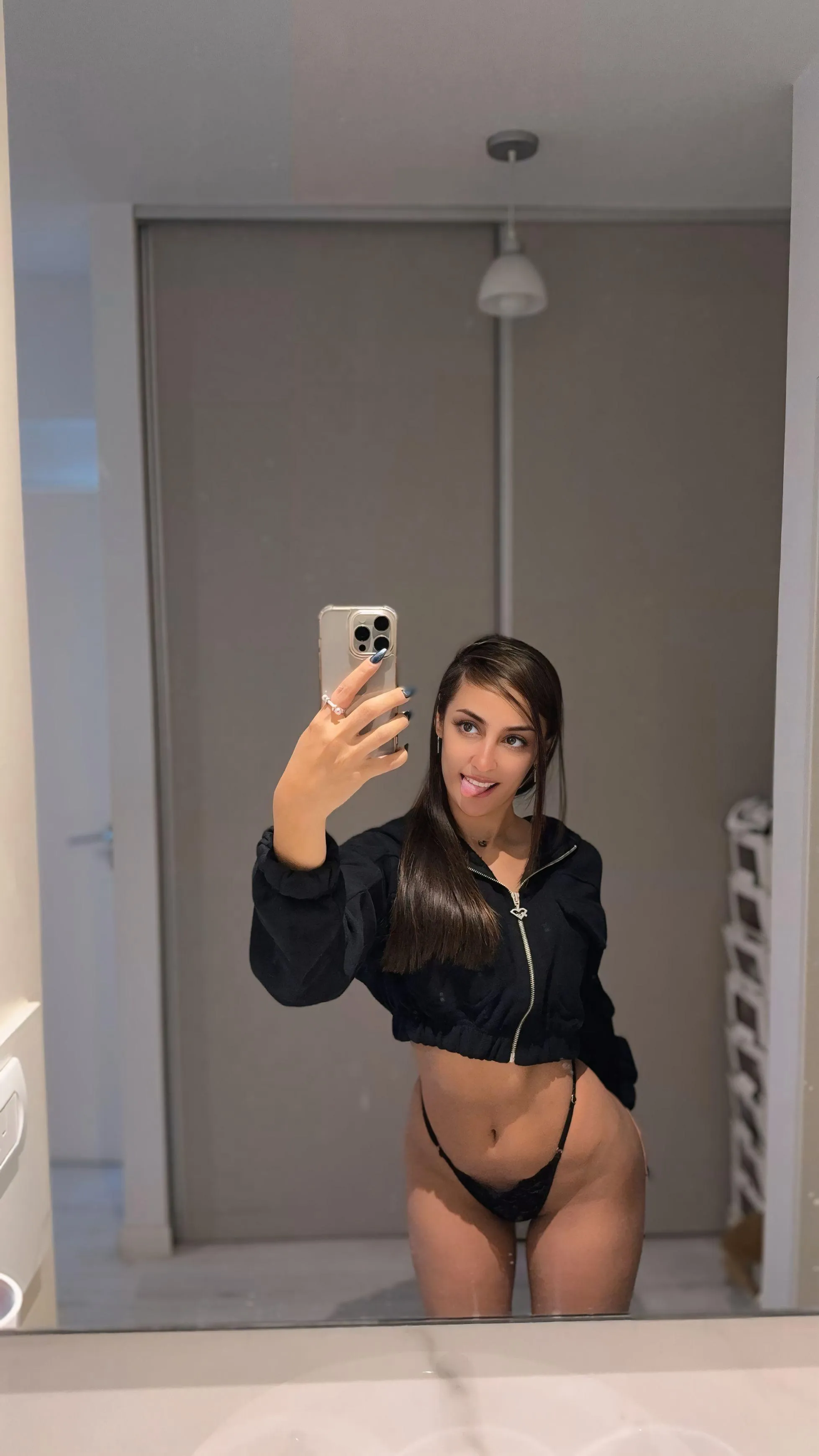 Tongues out, pants down, you know what goes up :)