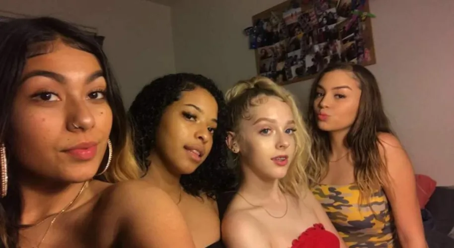 We invited men over so we can cheat on our bfs hehe