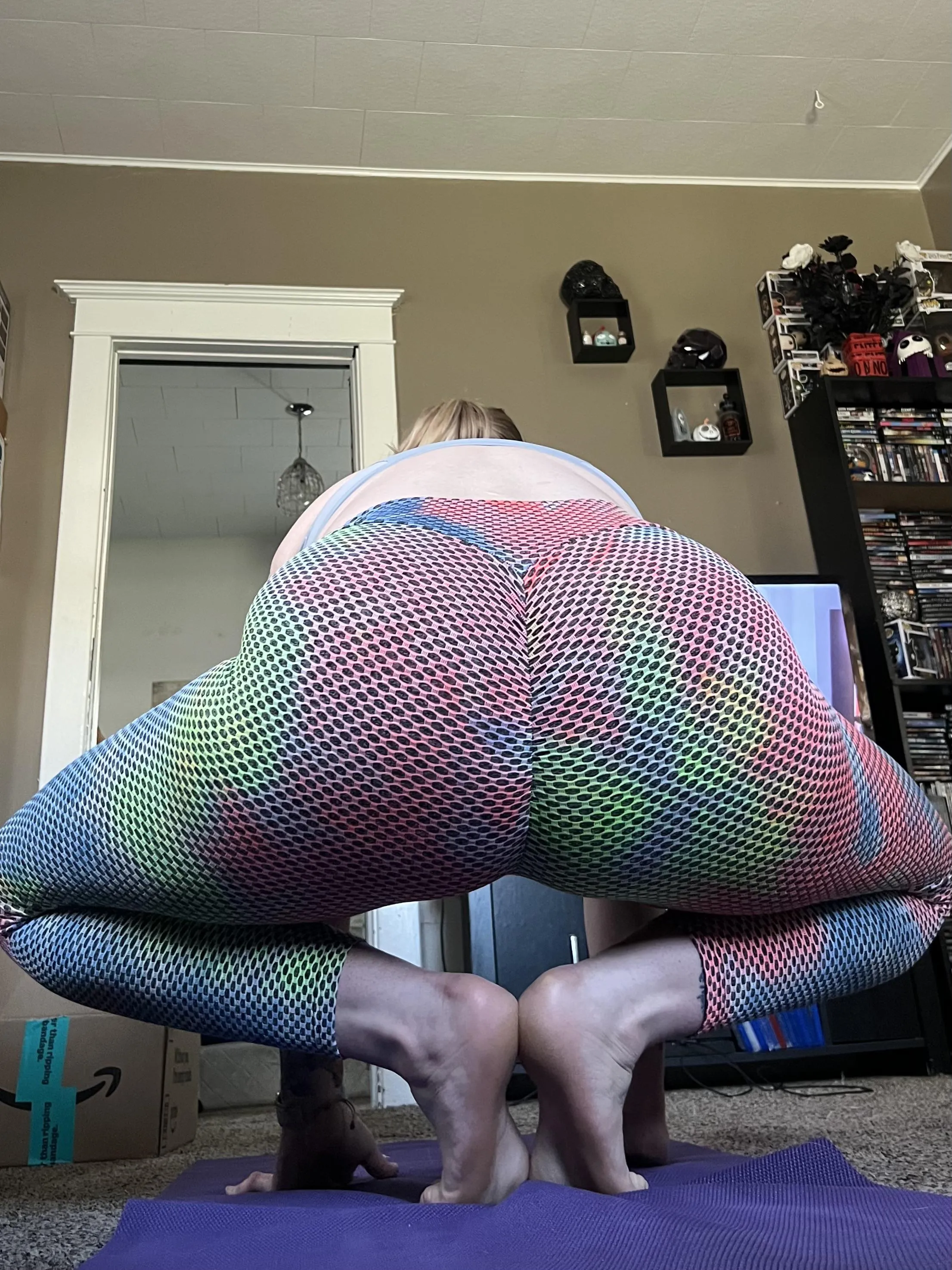 Adrian always has us doing  some crazy type of squat lol