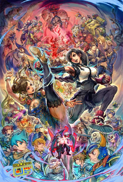 CAPCOM vs. SQUARE (Art by @gdacted)