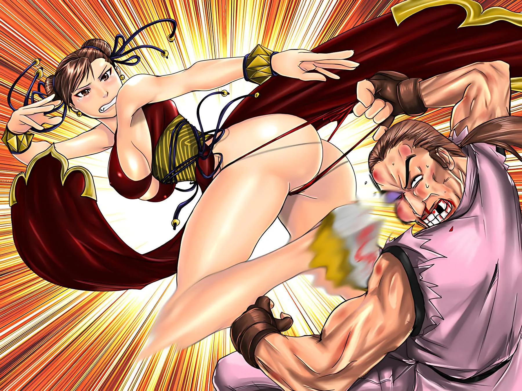 Chun li VS. Dan by marchinx1