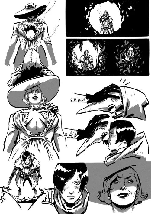 Dimitrescu and Ada by Claire Roe