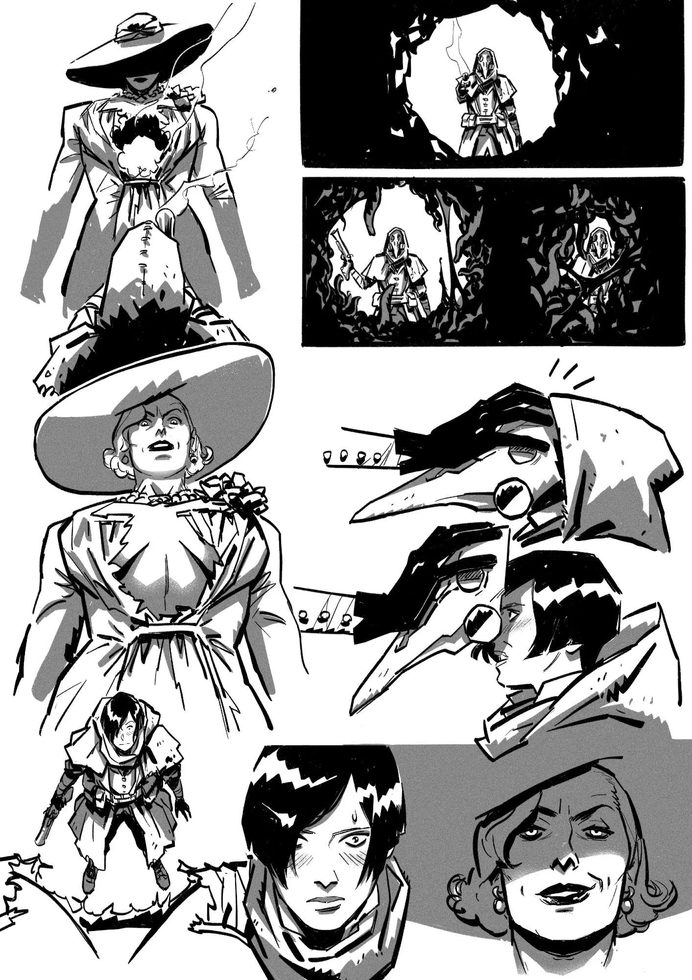 Dimitrescu and Ada by Claire Roe