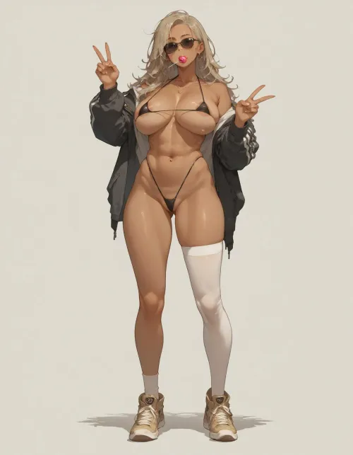 Gyaru Latina Milf Slutty Modeling (made by me)