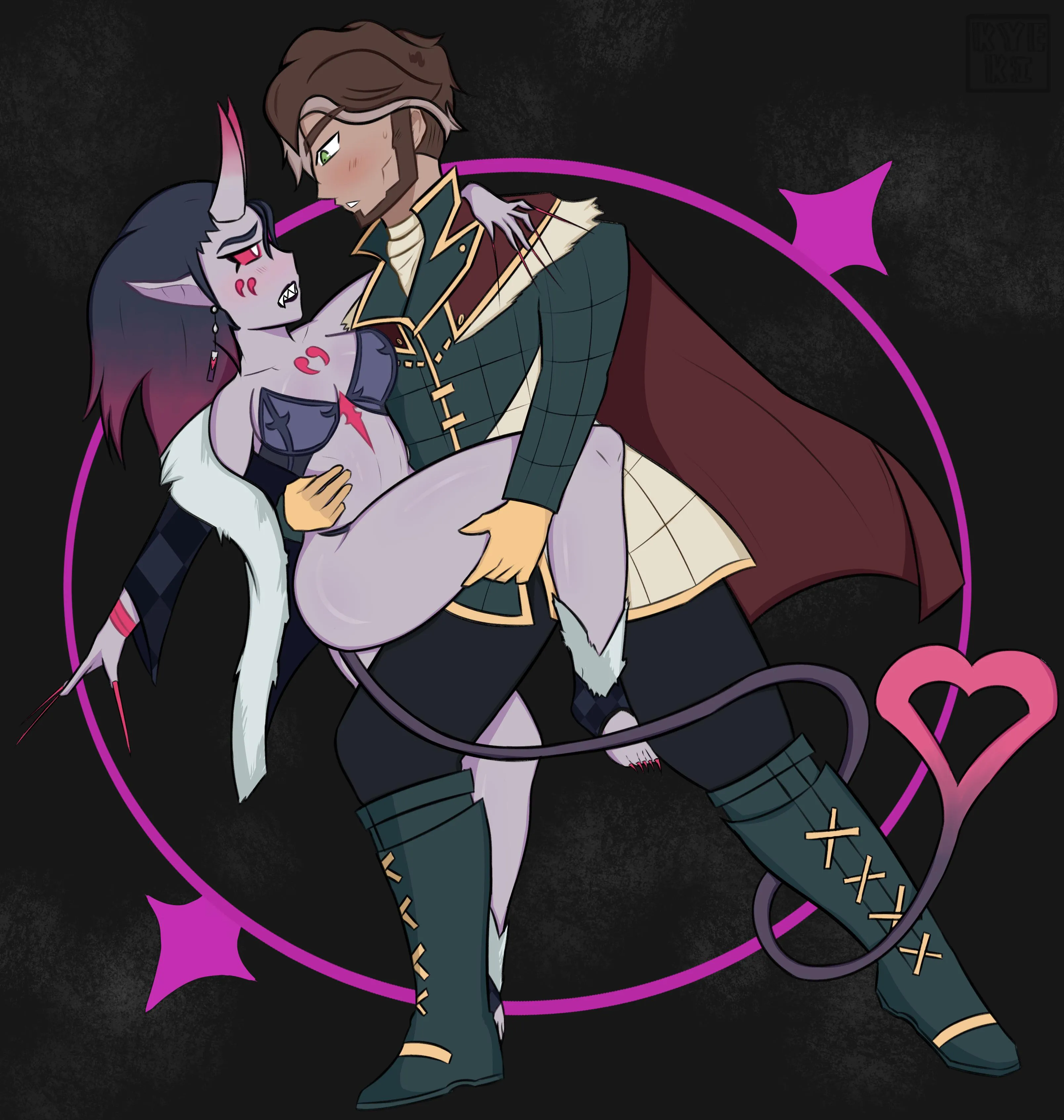 Herzha and Prince Amont IV close to each other.