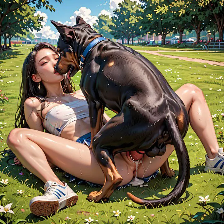 I’ve always wanted to be taken in a public park 😍🐾