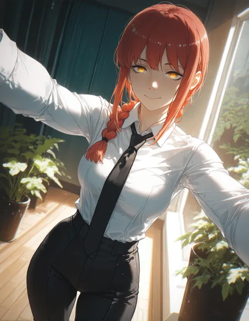 Makima takes a selfie