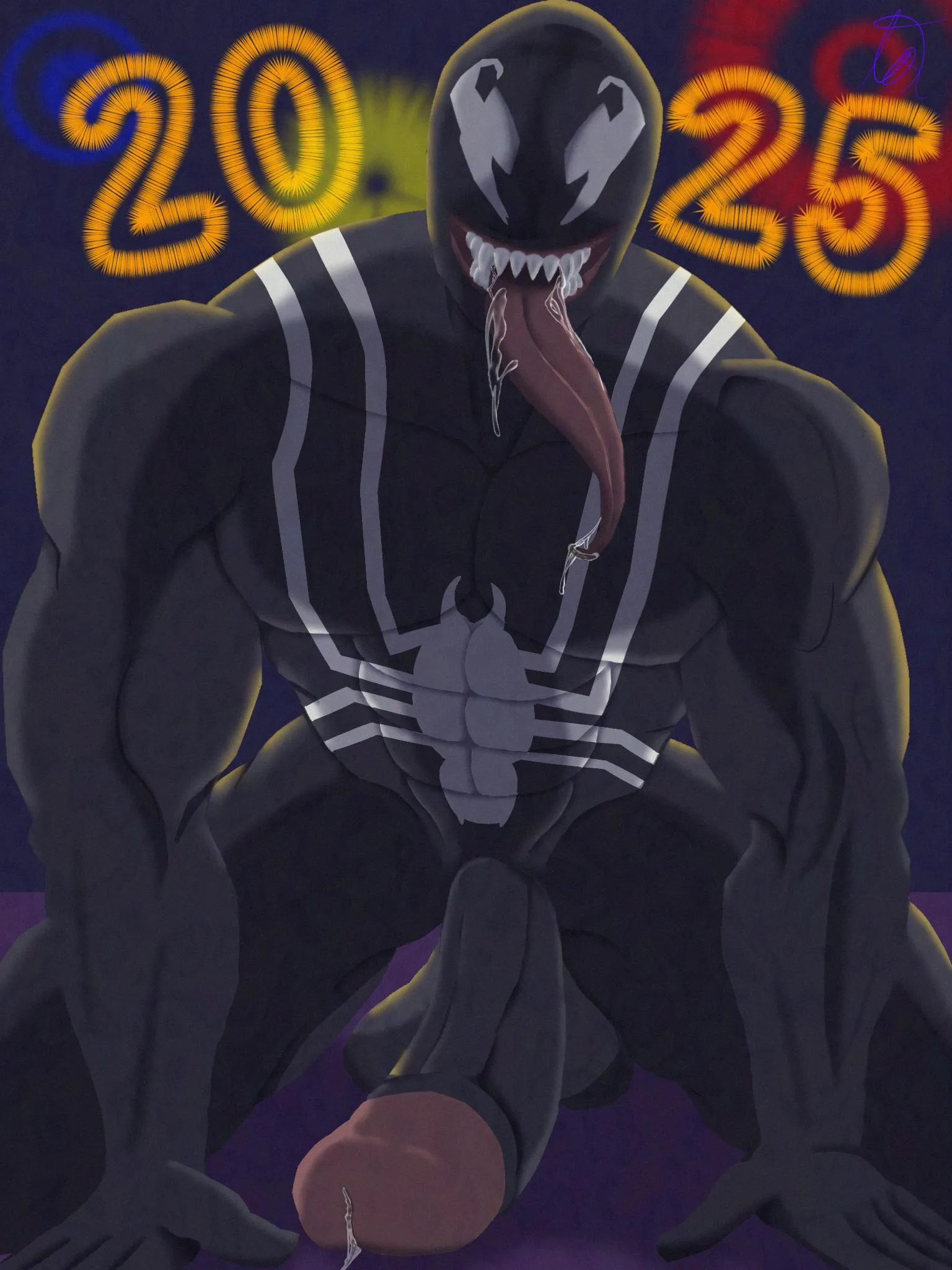 Serious question, does Venom count as a monster boy? (I draw an old guy who is the only monster I have on my PC)