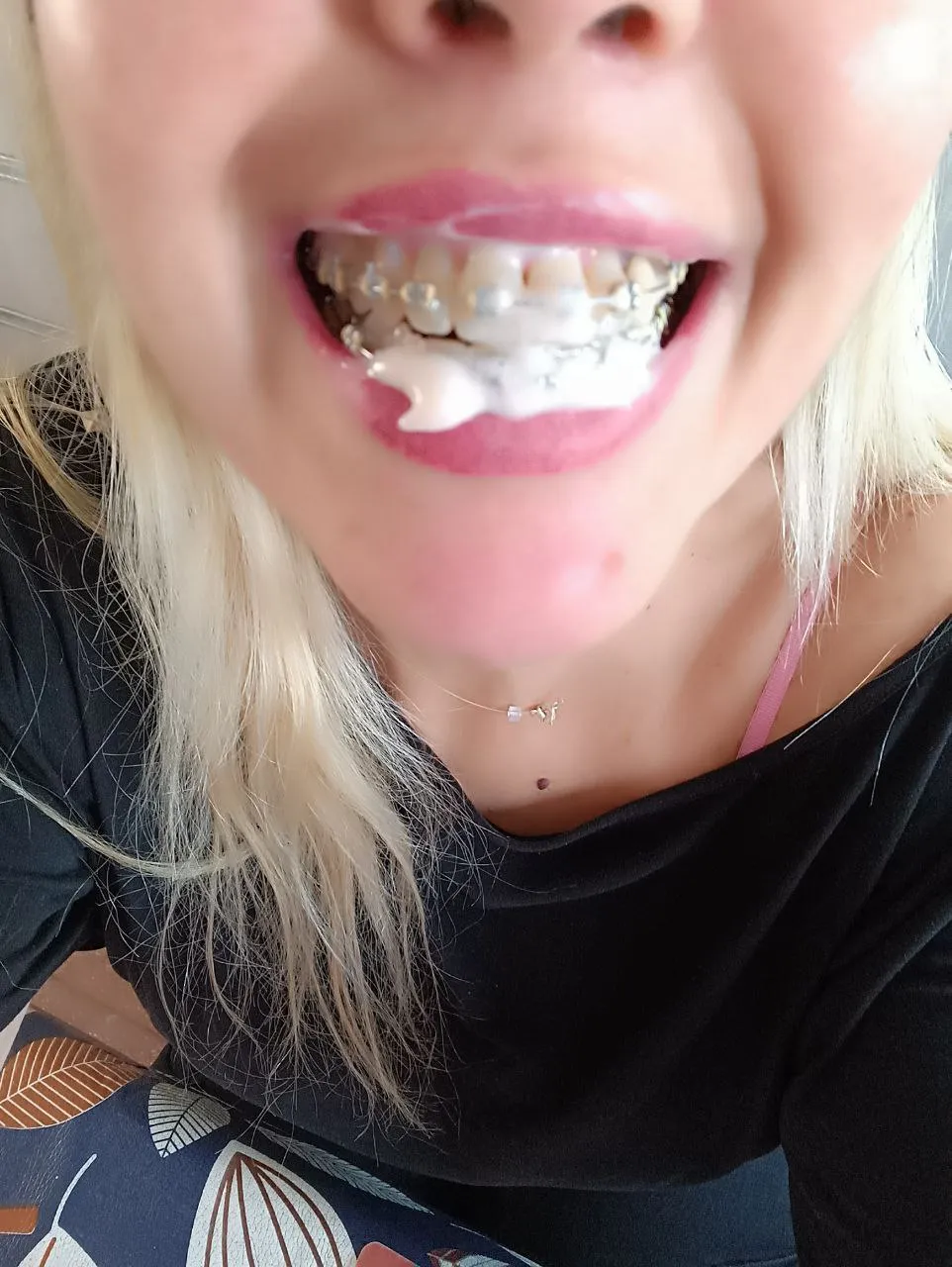 Tell me how bad you want to be the next cumming in my brace mouth