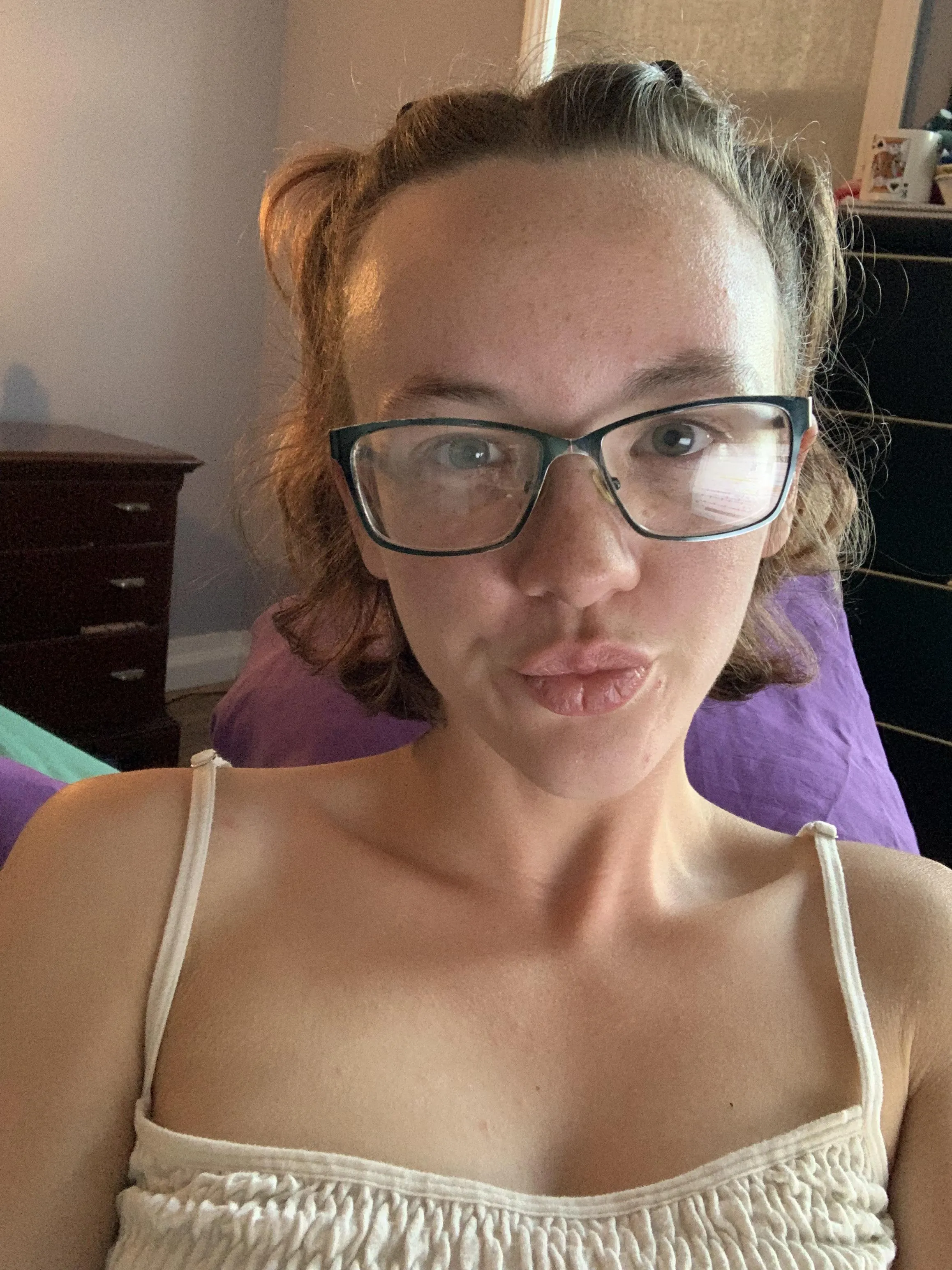 With my glasses on, my vision is very clear