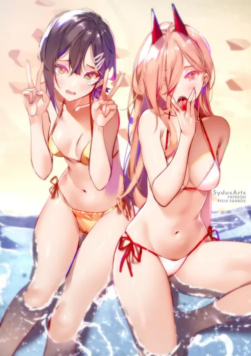 Cuties at the beach
