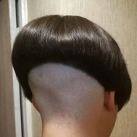 Feminized at the Salon with a Shaved Bob