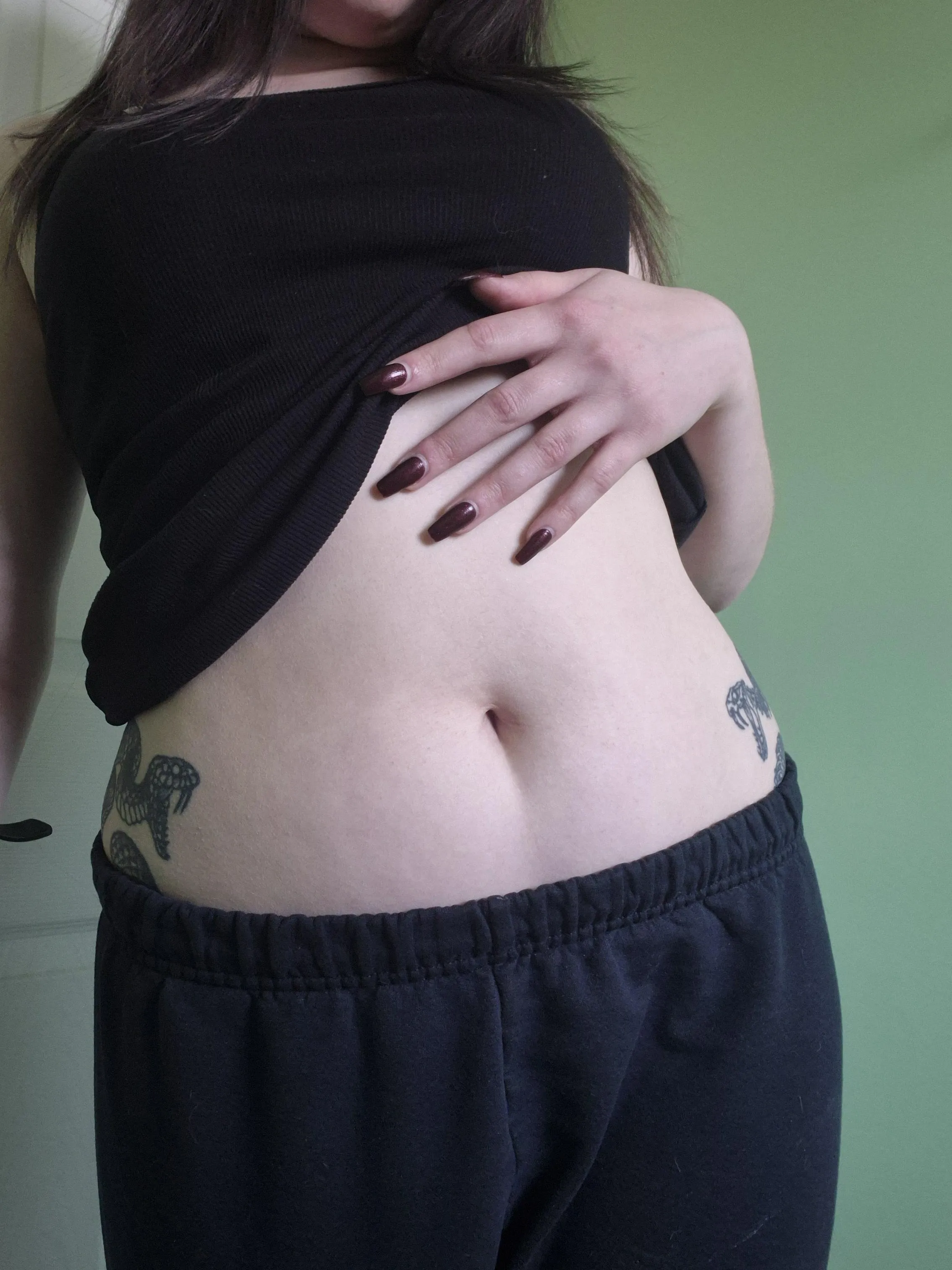 Long nails on smooth skin make you so weak and ready for relapse, so why don't you just give in?