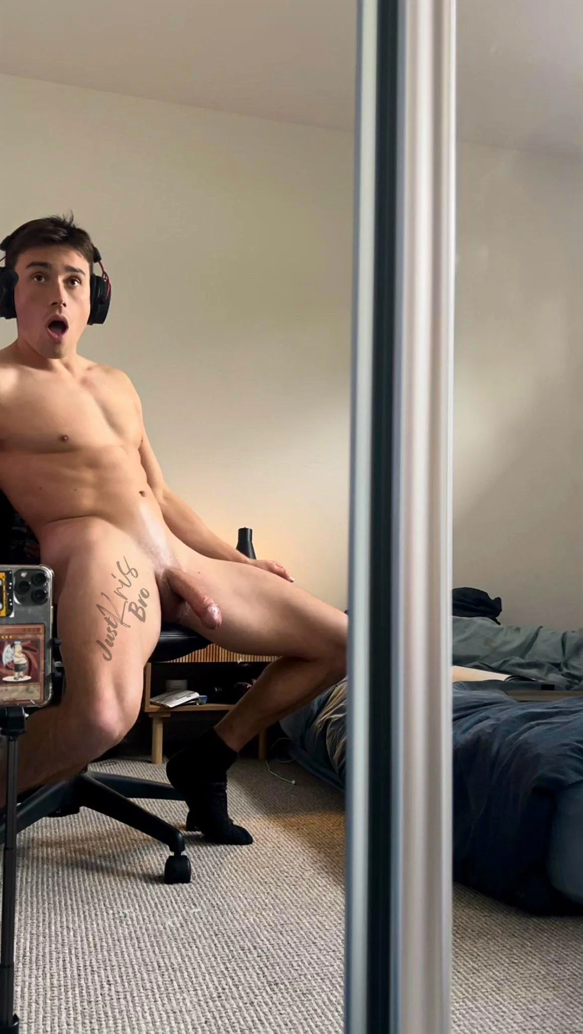 That look when you’ve been caught with your trousers down😱