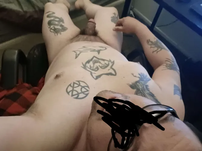 Wearing nothing but my ink.