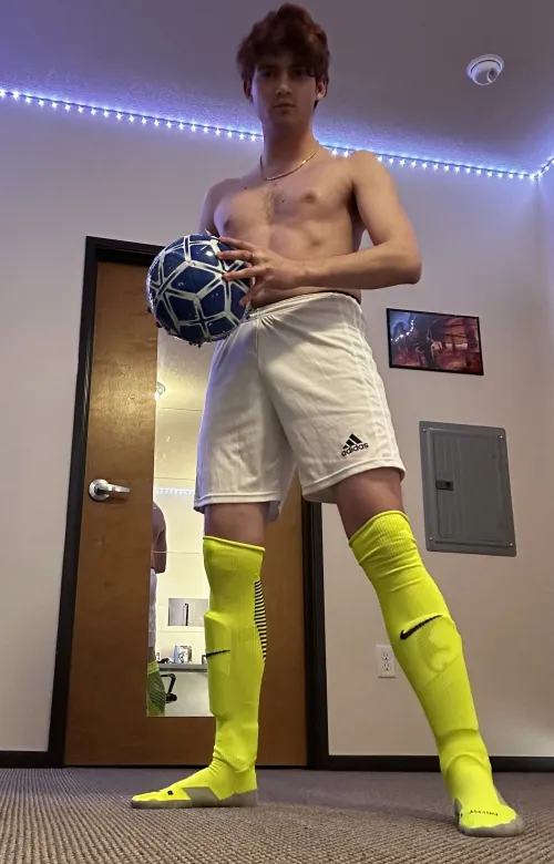 Sweaty and horny asf after practice — anyone into soccer boys?