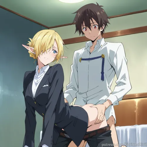 Yuuki testing Kagali's new body. (FictionalEvil)