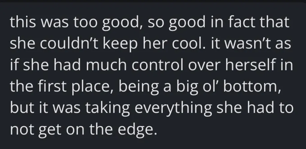 “big ol’ bottom”