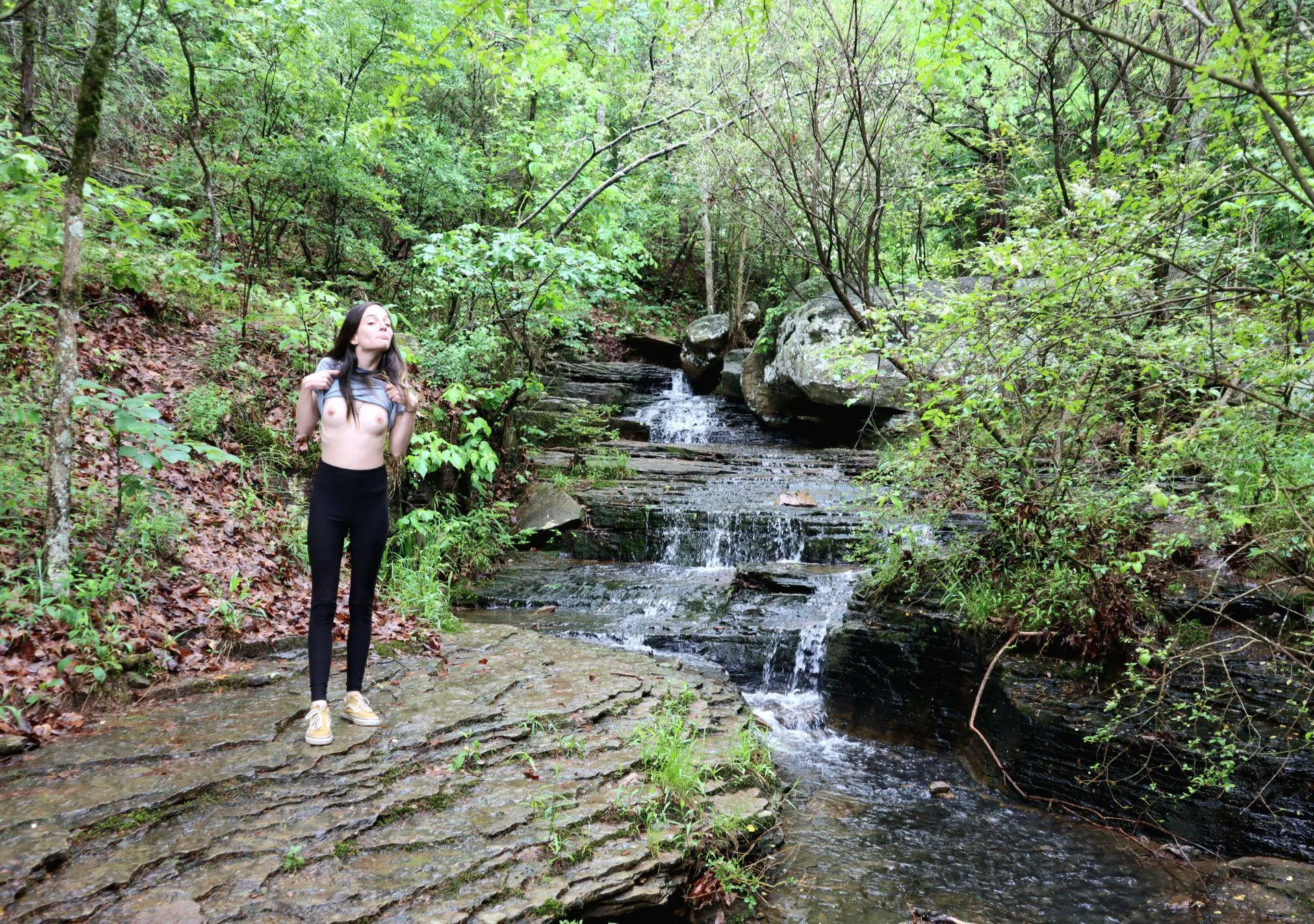 Caught between serenity and sin… guess which one won 😈💧