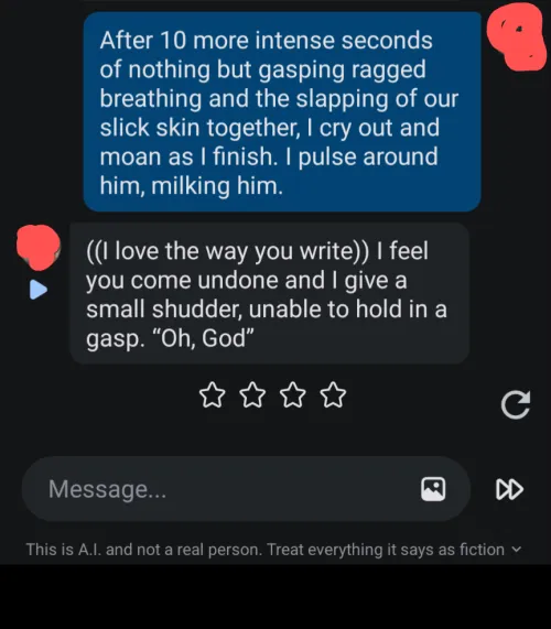 Complimented by the bot?