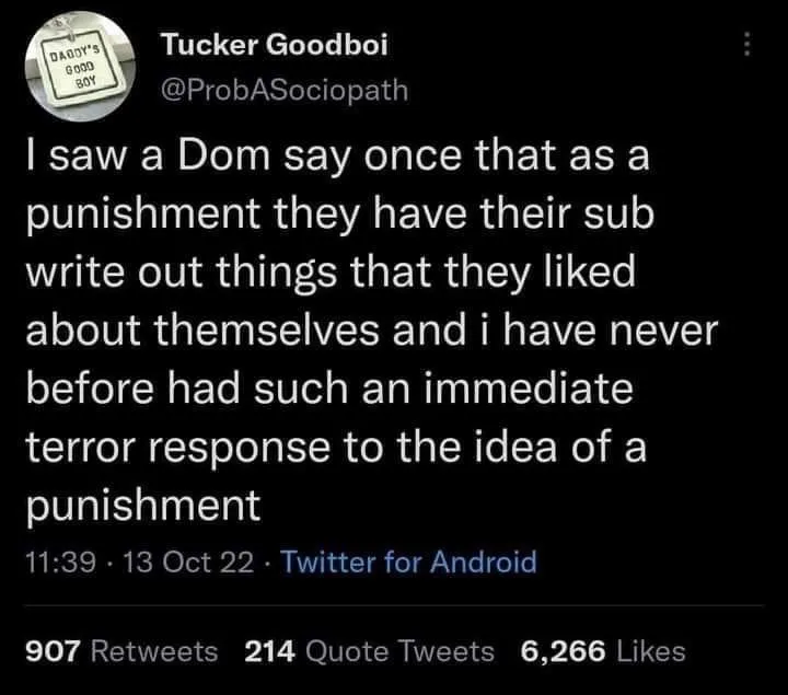 My least favorite kind of punishment.