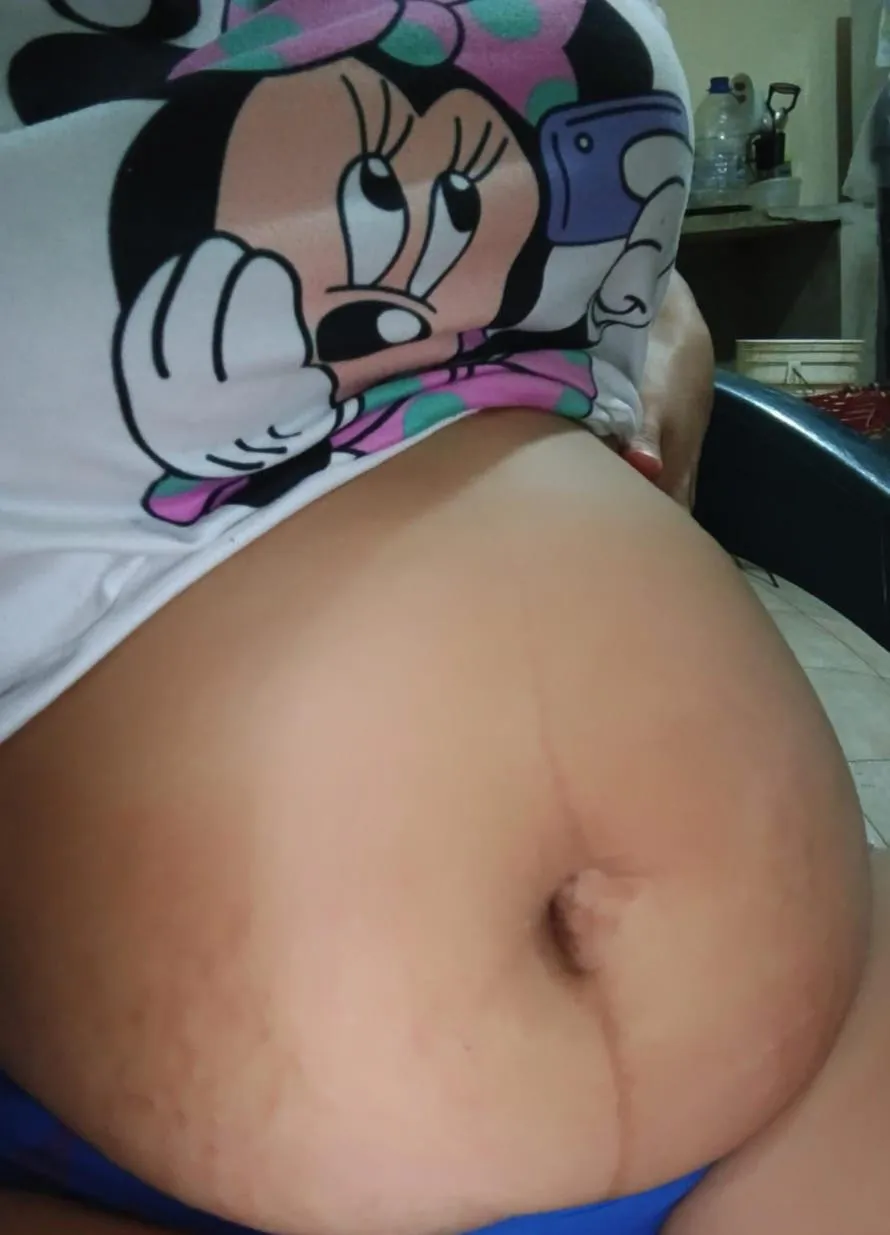 Sexy pregnant belly