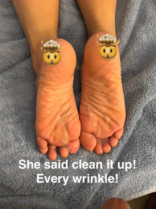 Every wrinkle cleaned NOW.