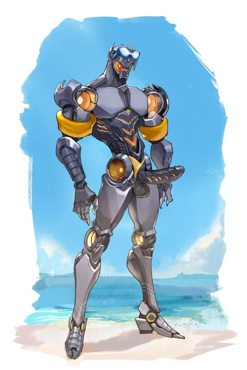 (kaito draws) [M] what a fantastic Man day. i aced my final (probably) and got pizza and now I get to post a bunch of HOT MANS what a treat