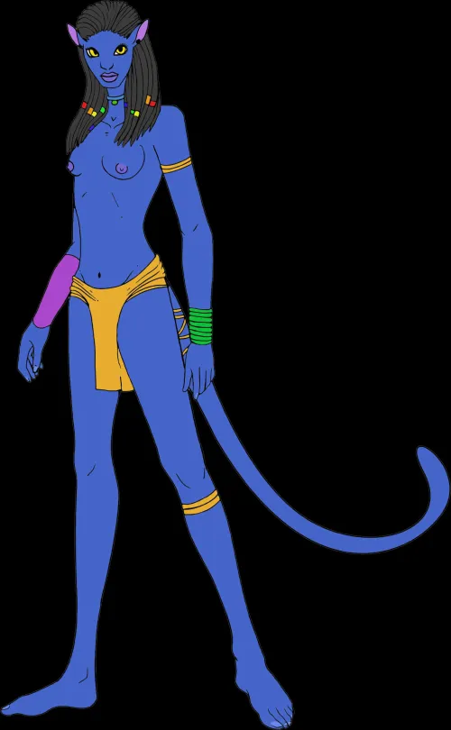 Tall Topless Na'vi Woman