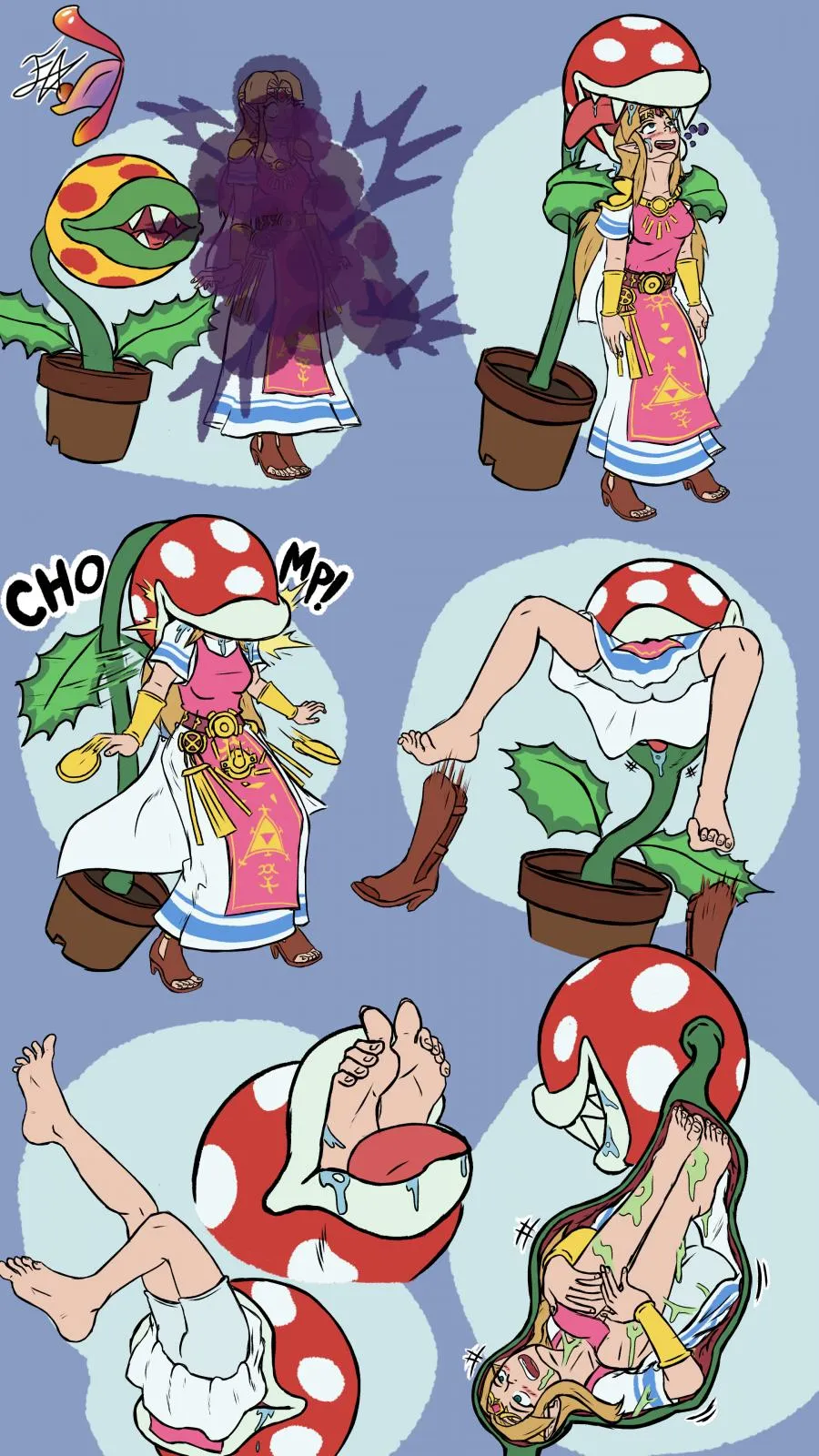 Zelda Vs Piranha Plant