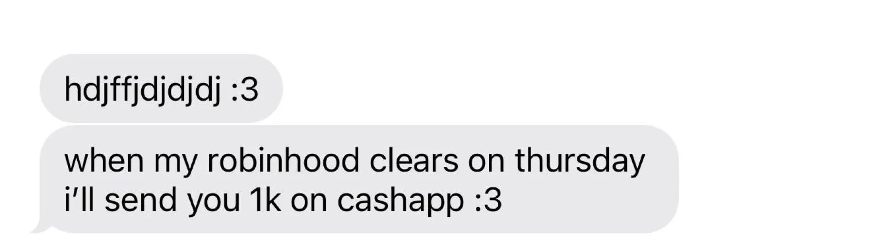 $1,000 on thursday. once they start, they never want to stop.